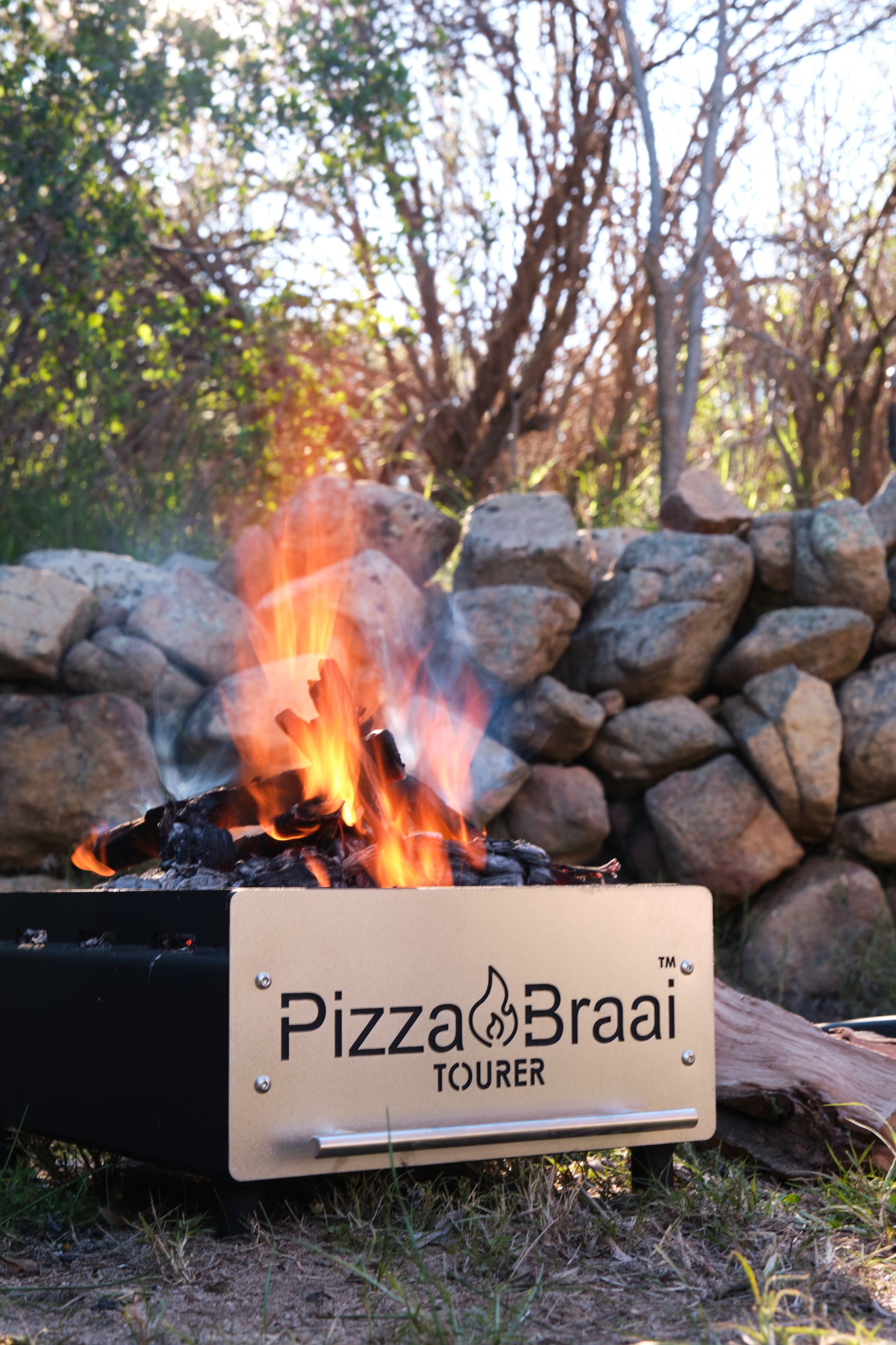 Built around a South African braai.