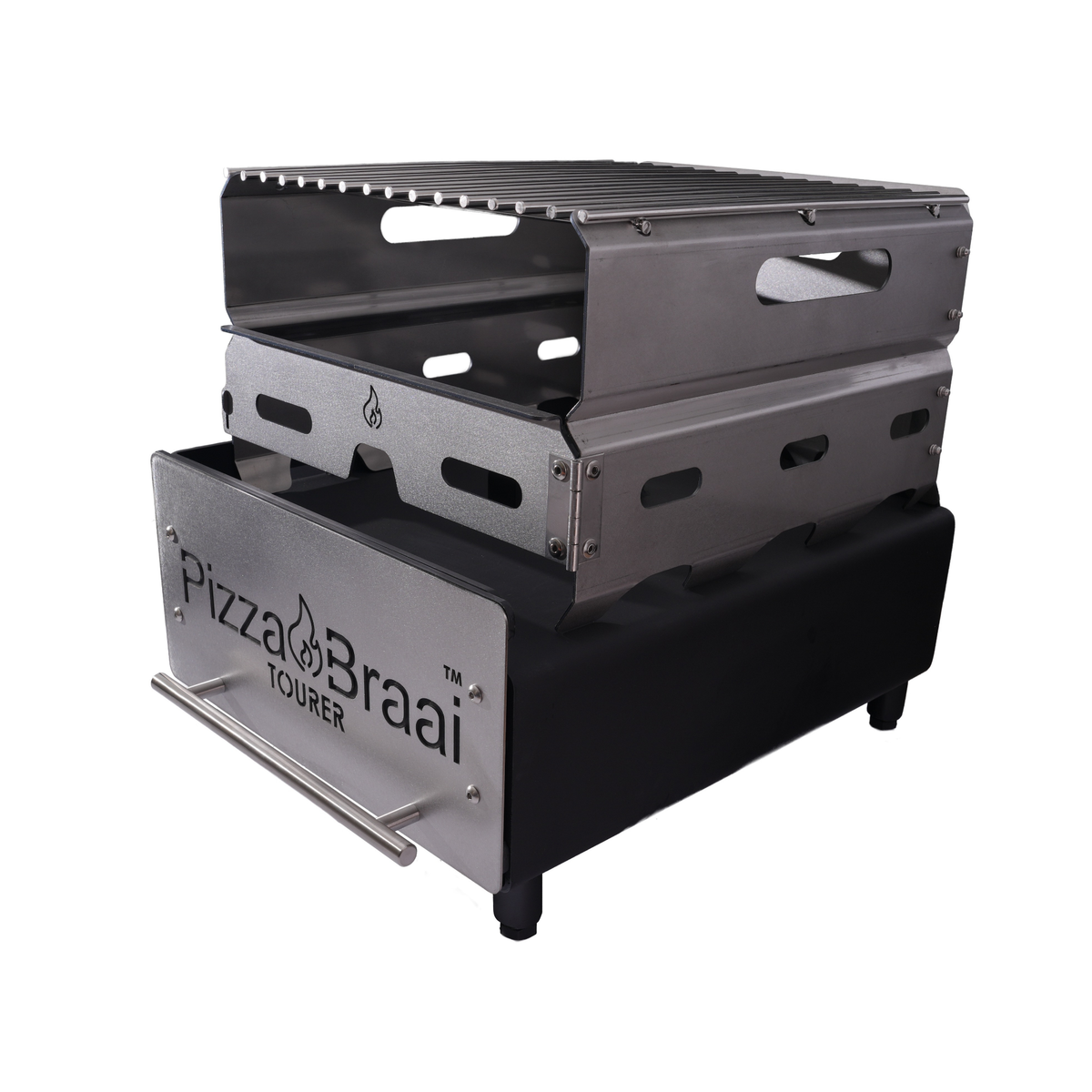 Windshield & Stainless Steel Grid - for the Tourer (Pizza Braai not included)